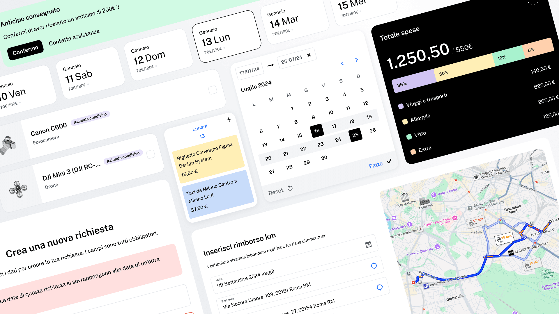 Mockup gestionale